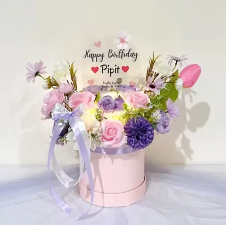 Bloom Box Akrilik Ucapan Ulang Tahun Cileungsi